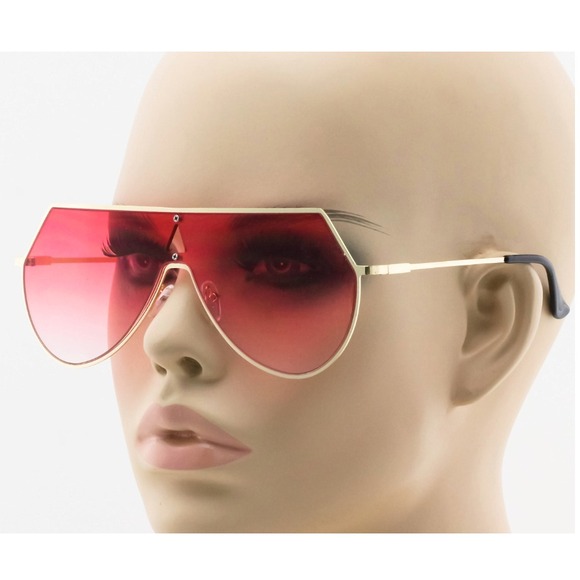 Oversized Sunglasses Shield Visor Fashion Trendy Designer Sun Glasses Lentes New - Picture 1 of 4